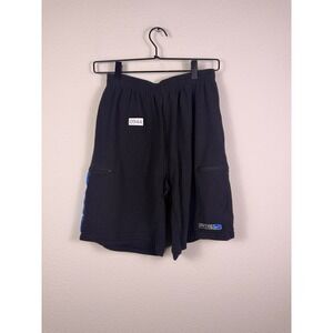 Vintage Nike ACG Black Fleece Cargo Sweat Shorts Mens Medium Zipper Pockets